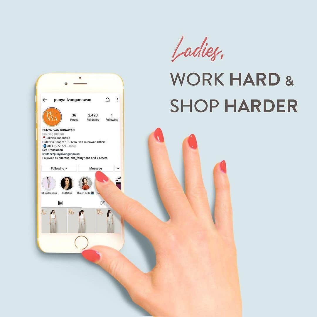 Ivan Gunawanさんのインスタグラム写真 - (Ivan GunawanInstagram)「When you work hard make sure you also can shop harder 🥰 . The New Collections are Available Now !!!  How To Order : Go to the link on our bio on instagram @punya.ivangunawan - Choose Shopee - Find your favorite  - Click on "beli sekarang" - Click on "check out" - Your package will be delivered to your location. Our Shopee : Shopee Mall "PU-NYAIVANGUNAWAN Official Shop" or just simply hit us on WhatsApp : +62811-1077-776 . #Ivangunawan #punyaivangunawan #kamuudapunya  #kamuharuspunya」12月15日 23時46分 - ivan_gunawan