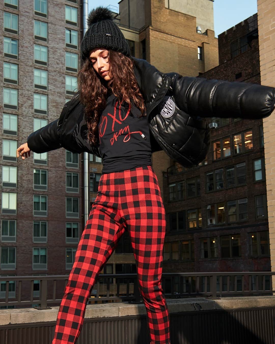 DKNYのインスタグラム：「Weather or not: bundle up in our festive favorites, now on DKNY.com. #DKNYSTATEOFMIND」