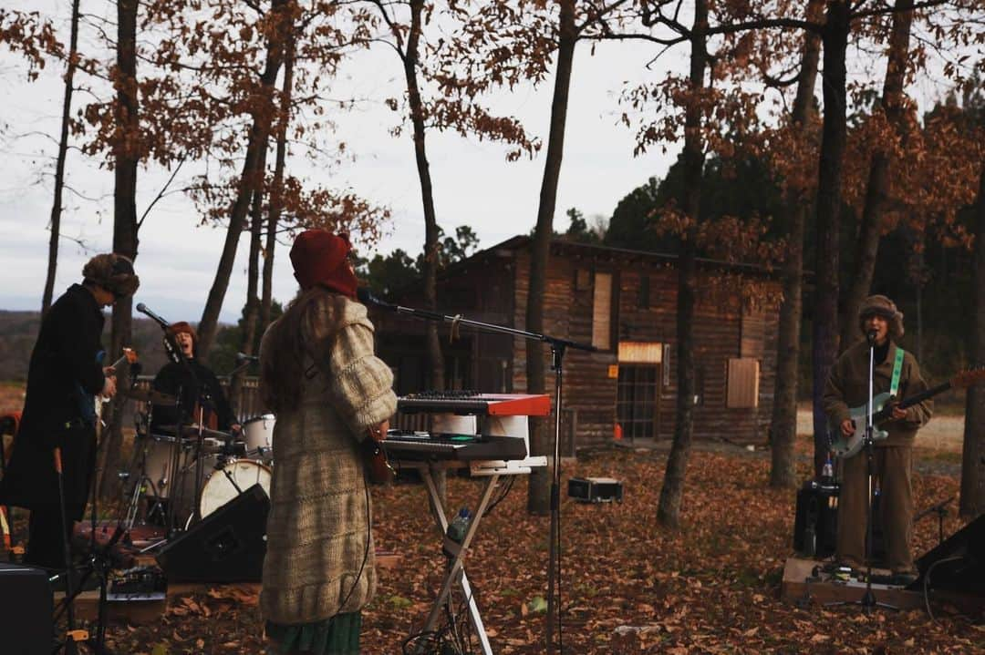 武井優心のインスタグラム：「冬の森は神秘的でした。 配信ライブ12/20〜27まで🌳よろしくお願いします〜！」