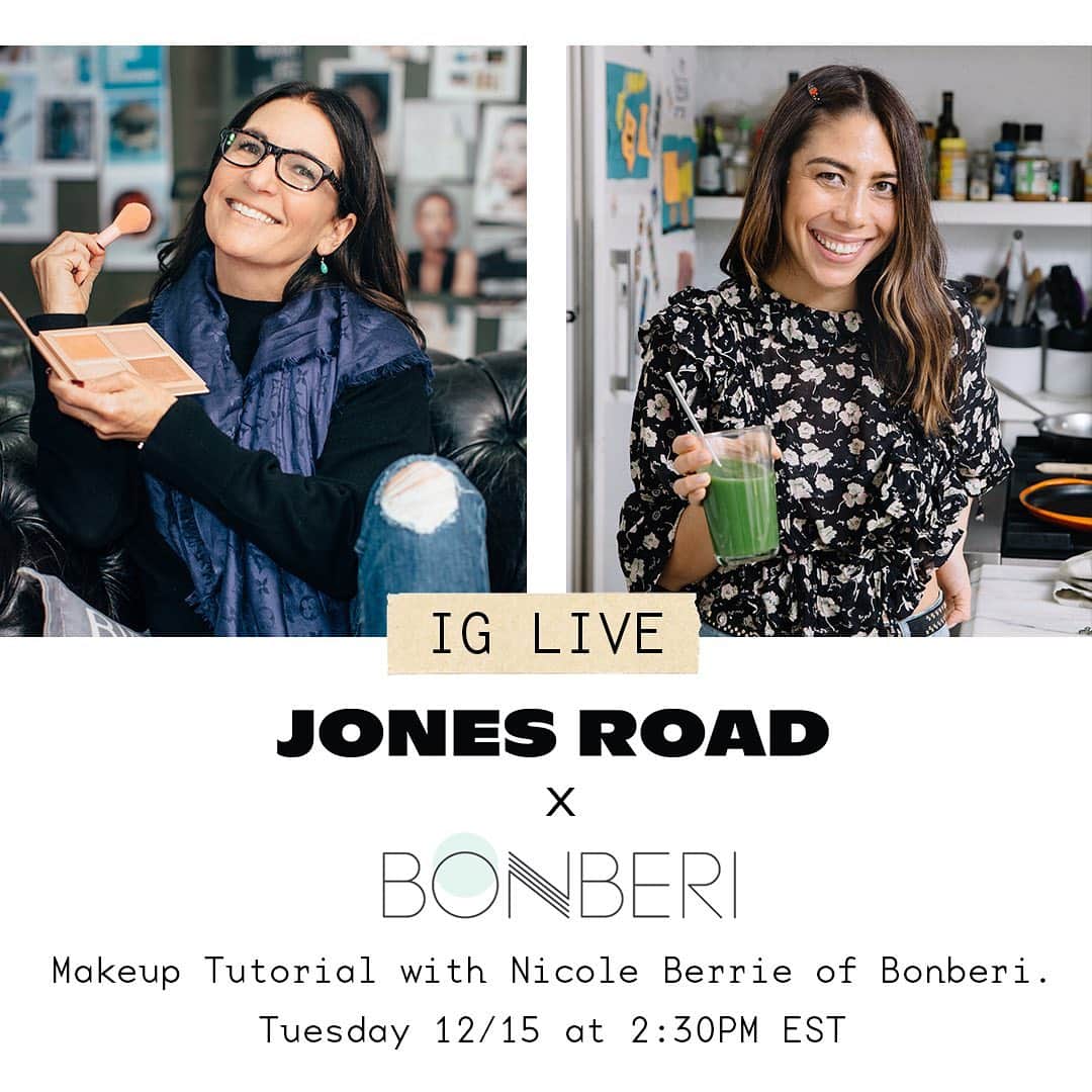 ボビー・ブラウンのインスタグラム：「Another day, another IG Live. Today, I’ll be walking @bonberi through her new @jonesroadbeauty box, showing her what to use and how to use it. @bonberi is a wellness guru, so she’ll be able to tell us why natural makeup is more important now than ever before. Comment your questions below and we’ll see you at 2:30PM on the @jonesroadbeauty IG page.」