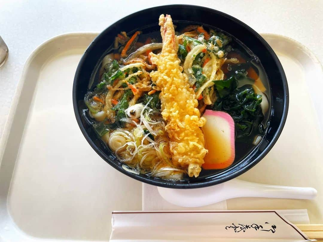 DJ KOOさんのインスタグラム写真 - (DJ KOOInstagram)「#娘の病院実習ランチ 「かき揚げうどん(きしめん)」大きなエビ天！！食堂のトレーって感じですね、白衣を着て胸ネームプレート付けて食べてるんだろうな、 そんな姿を愛おしく想像する親心、ファイト！！   #病院実習 #臨床検査科 #かき揚げうどん #DJKOO」12月16日 12時26分 - dj_koo1019