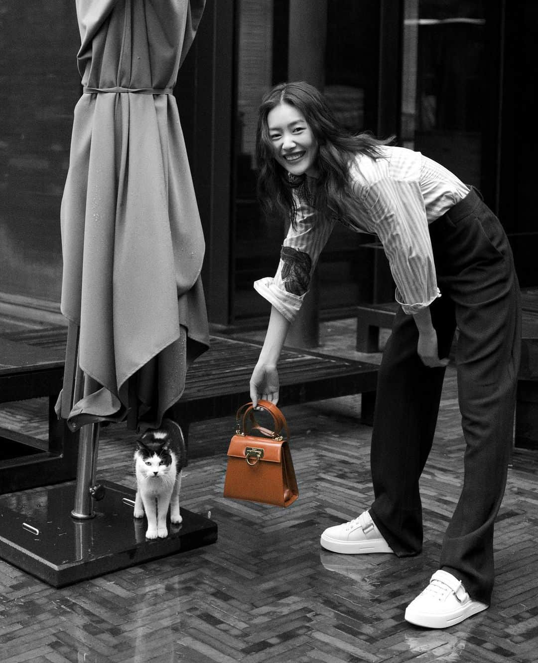 リウ・ウェンのインスタグラム：「👩🏻🧡🐱」