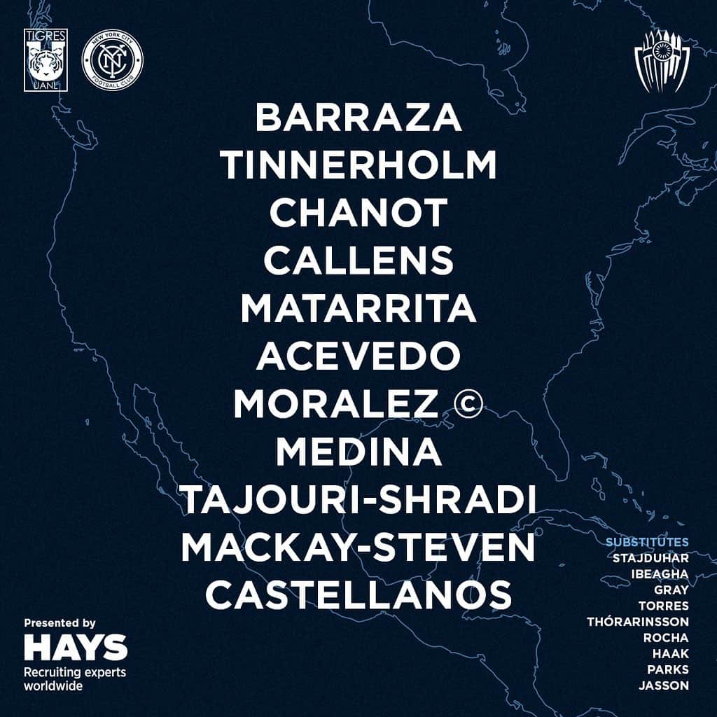 ニューヨーク・シティFCさんのインスタグラム写真 - (ニューヨーク・シティFCInstagram)「279 days later, the Starting XI for your Boys in Blue in Leg 2 📋 #sccl2020」12月16日 11時36分 - nycfc