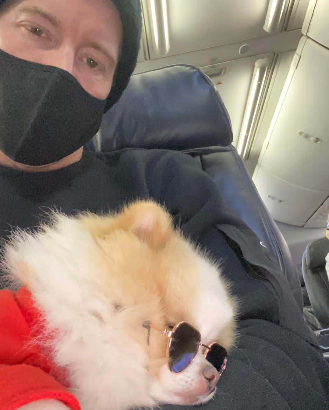 ショーン・ホワイトさんのインスタグラム写真 - (ショーン・ホワイトInstagram)「Can’t believe this person next to me wasn’t wearing a mask on our flight....then passed out in my lap 😳😷」12月16日 4時26分 - shaunwhite