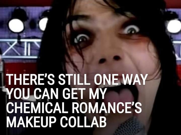 Alternative Pressさんのインスタグラム写真 - (Alternative PressInstagram)「@mychemicalromance new ‘Revenge’ makeup collection may be sold out, but there’s still one way you may be able to get it ⁠ LINK IN BIO⁠ .⁠ .⁠ .⁠ #mychemicalromance #mcr #mychem #threecheersforsweetrevenge #revengeera #hipdot #altpress #alternativepress」12月16日 4時31分 - altpress