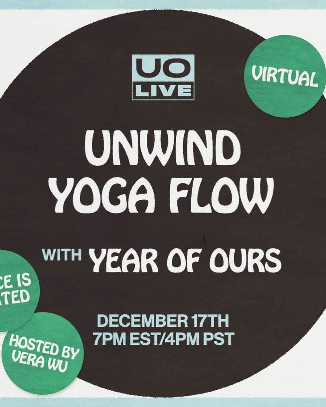 Urban Outfittersさんのインスタグラム写真 - (Urban OutfittersInstagram)「Destress this season: our latest UO Live virtual event is a relaxing yoga flow from our friends at @yearofours hosted by @jus_vera! RSVP at the link in bio to join us tomorrow, 12/17. ✨ Bonus: you could WIN this tie-dye set—want in? Comment and tag a friend, then follow @UrbanOutfitters and @YearofOurs. We'll randomly select a winner by 12/17!」12月16日 5時01分 - urbanoutfitters