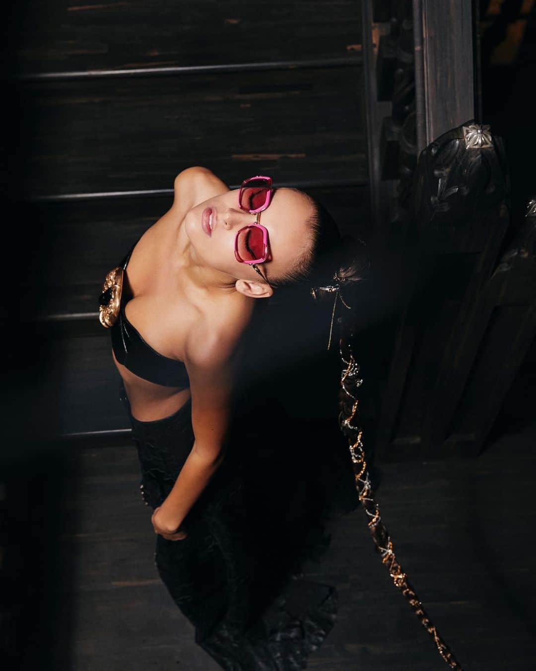 のインスタグラム：「+ chrome hearts eyewear shot by @laurielynnstark +」