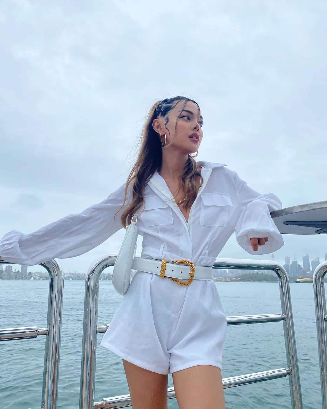 リリーマイマックのインスタグラム：「Photos from last night’s @jpgaultierofficial Christmas party 🛥 shoutout to my girl @hairwithlinda for my hair 😋」