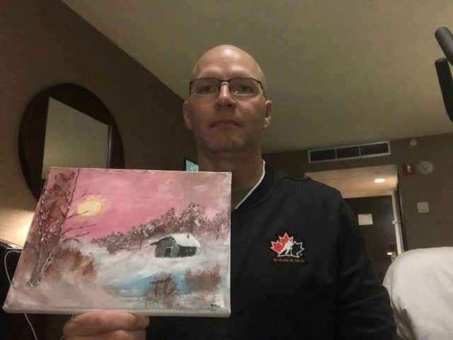 NHLさんのインスタグラム写真 - (NHLInstagram)「Bob Ross would be proud of Team Canada's World Junior squad. 🎨  (📸: TW/ HC_WJC)」12月16日 6時35分 - nhl