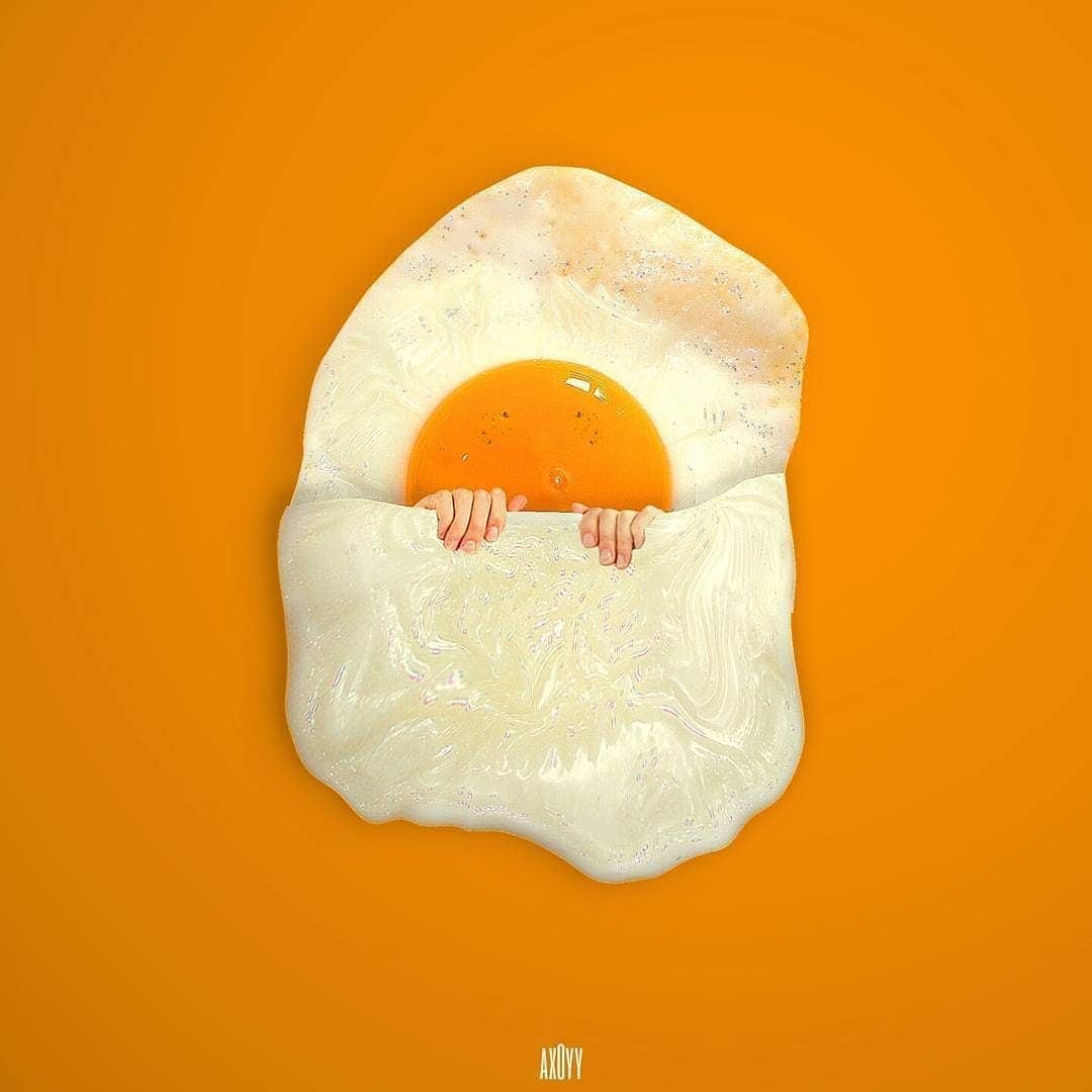 Eggs Conceptのインスタグラム：「Ready for winter? 🍳🧣🧤 by 👉 @ax0yy 👈  #eggsconcept #egg #friedegg #winteriscoming #athome」