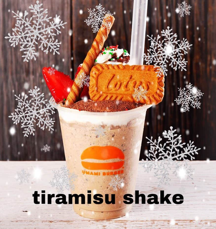 umamiburgerjpnさんのインスタグラム写真 - (umamiburgerjpnInstagram)「✨tiramisu shake✨ . 本格的に寒くなって来ましたね❄️ 寒い季節でも、何故か冷たいデザートが食べたくなったりしませんか？😊 . ウマミバーガーの季節限定シェイクがおススメです✨ . コーヒー味のシェイクに. マスカルポーネ✨ トッピングにティラミス✨クッキー✨イチゴにチュエル✨ まるでお菓子の家のようなシェイクです🏡✨ . 寒いこの時期にもティラミスシェイクでホットな気分を味わってください🥰 . #季節限定デザート #シェイク #期間限定スイーツ #アイス #お菓子の家 #ティラミス #ウマミバーガー  #umamiburger  #ウマミバーガー横浜ベイサイド店  #ウマミバーガー南町田グランベリーパーク店  #ウマミバーガー有明ガーデン店  #ウマミバーガー錦糸町パルコ店  #ウマミバーガー恵比寿三越店  #ウマミバーガーみなとみらい店  #ウマミバーガー青山店」12月16日 8時29分 - umamiburgerjpn