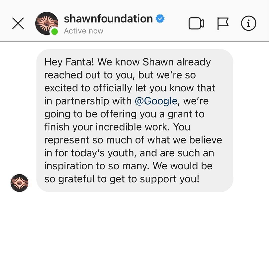 ショーン・メンデスさんのインスタグラム写真 - (ショーン・メンデスInstagram)「The @shawnfoundation & I are partnering with @google to give out our first set of Wonder Grants, which will go to young changemakers and creatives using their voices, visions & abilities to make positive change in the world. Each grantee will receive a cash grant + google product to support them in doing their amazing work. This is @fantaratty, an incredible poet & one of the first recipients. SMF will be featuring the first 5 recipients in the coming months & sharing more on the program 🖤」12月16日 8時28分 - shawnmendes