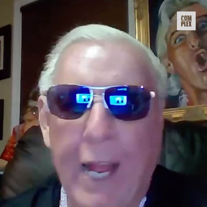 デイミアン・リラードのインスタグラム：「Hit the link in my bio to check out my interview with the one and only @ricflairnatureboy on @complex. Not only is he one of the greatest wrestlers ever, he also knows a ton about sports and loves hoop. Glad I got to collab with him on the #Dame7. What @wwe great should I collab with next???」