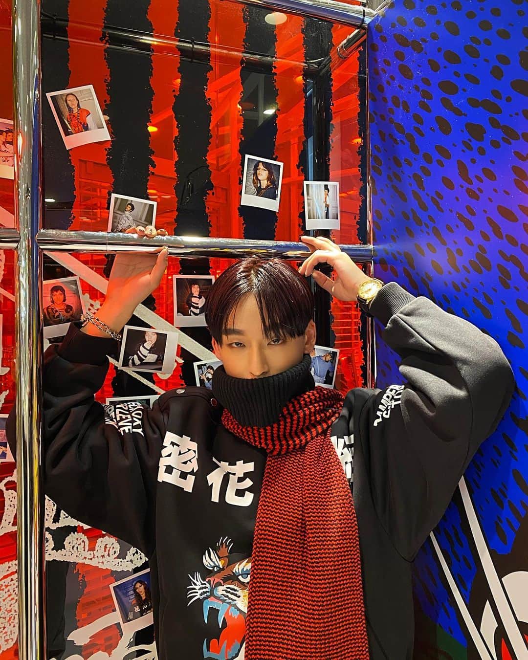 のインスタグラム：「Go with the ROAR🐯   @kenzo と @kansai_yamamoto_official のコラボレーションコレクションが発表されました♥️  このコレクションは阪急うめだ本店、メンズ大阪店をはじめ、全国のKenzoのお店に入るのでみんなもチェックしてみてくださいね😉 #TaikiNoah#KENZO #KENZOKANSAIYAMAMOTO @felipeoliveirabaptista」