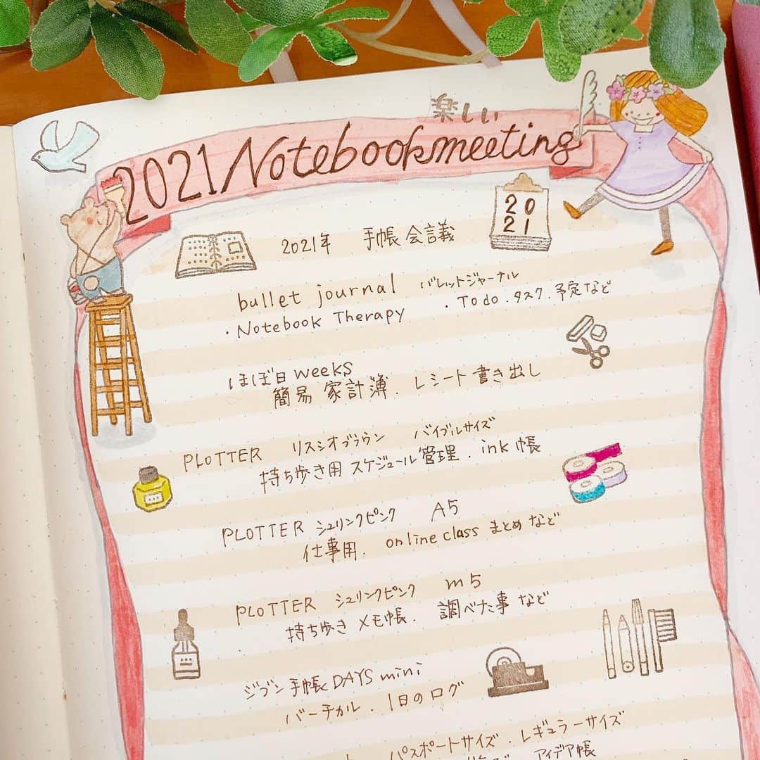 ＊kumi＊さんのインスタグラム写真 - (＊kumi＊Instagram)「2020.12.16.水  @_sakuralala_  さんの365クリアスタンプ「CRAFT SHOP」を使って、手帳会議のページ💕  スタンプでページを作るときは、トレーシングペーパーなどにスタンプを押して型抜きしたものを、手帳に並べて配置を決めています。 スタバのクリスマスオーナメントの缶に入れて保存してますが、この缶がまた可愛い😍  そして来年、初めてジブン手帳に挑戦。（トラベラーズノートにいれてます） 新発売のDAY‘s miniなのでまだ使い方があやふやの状態ですが、1月1日からしっくりくる使い方が出来るのかいささか不安😅  その他、プロッターとマークスのシステム手帳は今年と使い方は変わらず。 ほぼ日weeksも同じく簡易家計簿。 バレットジャーナルを中心に、こんな感じで来年の手帳が出揃いました✨  書き出してみて思ったけど ………多いね😂💦 (しかも全部書き切れてません🤣)  #バレットジャーナル#バレットジャーナル初心者 #バレットジャーナルの中身 #トラベラーズノート#プロッター#plotter#クリアスタンプ#スタンプ#stamp #sakuralala#sakuralala365 #travelersnote#travelersnotebook#bulletjournal #bujo #手帳#スケジュール帳#手帳タイム#ノート#マステ#文房具#文具#文具好き#シール#スタバ#スターバックス」12月16日 13時57分 - kumitea6002