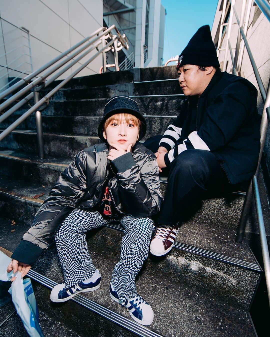 サーヤのインスタグラム：「ABCマートshooting❶ #superstar #adidas #abcマート」