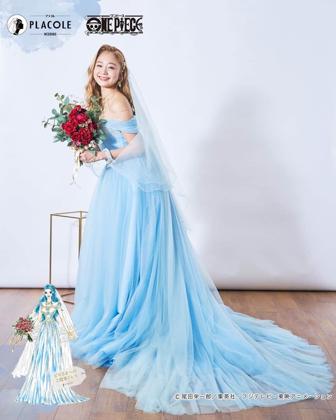 プラコレwedding さんのインスタグラム写真 プラコレwedding Instagram 大人気アニメ 𝐎𝐍𝐄 𝐏𝐈𝐄𝐂𝐄 ワンピース と 𝐏𝐋𝐀𝐂𝐎𝐋𝐄とのコラボ企画 ワンピースキャラクターへ提案したドレスの 完全オリジナル実写版の販売が決定