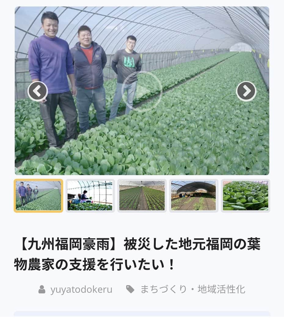 福岡超新鮮野菜/フレラボ薬院店のインスタグラム：「地元の農家さんとクラウドファンディングを立ち上げさせて頂きました！ 何卒、宜しくお願いします！  https://camp-fire.jp/projects/view/356189」