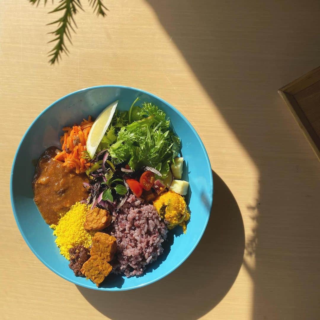 吉野マリアのインスタグラム：「. いつかのおらんち🤤✨ 美味しかった🥰 . そして今日の晩ご飯どうしよかなぁ🤔💭 . . #buddhabowl #vegan #organic #lunch #yummy #ブッダボウル #ヴィーガン #オーガニック #ランチ」