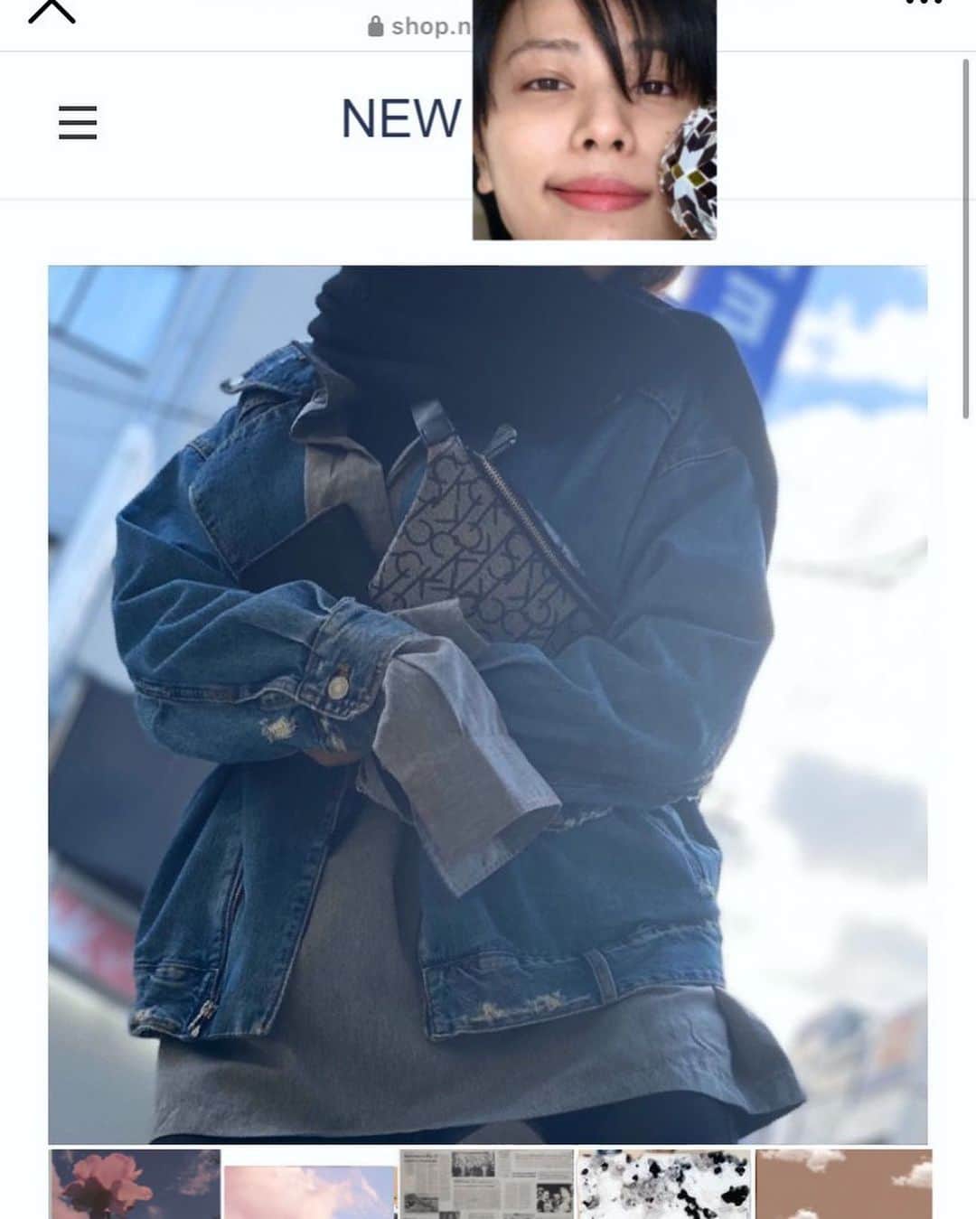 春川芽生のインスタグラム：「ネットショッピングする時こうやって見定めない？笑笑🎣的なカタログ顔合成画像投稿しようと思ったけど、ふと著作権問題に不安になりフォルダ内写真で上塗りしてしまった拙者、ネットリテラシーオドオド侍と申す。  #結果ただの私服画像やないか！！！！！！！  #元画像載せた方がなんぼかマシ。笑  ( ２枚目はスタンプ放題 )  #でもなにが伝えたいって、 #顔を合わせてみても  #一抹の不安ってこと。笑  #届くのお楽しみに！☺︎」