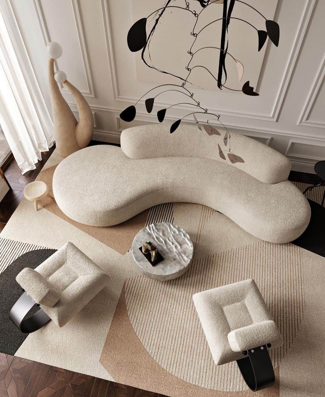 My Interiorさんのインスタグラム写真 - (My InteriorInstagram)「A dream in beige by one of our favorite furniture designers & interior architects @roman.plyus - what an inspiration and incredible talent you are 🤍」12月16日 19時42分 - myinterior
