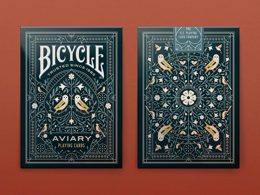 Dribbbleさんのインスタグラム写真 - (DribbbleInstagram)「Bicycle Aviary Playing Card Deck by Nick Matej ⠀ ⠀ #dribbble #design #playingcards #bicycle #graphicdesign」12月17日 6時57分 - dribbble