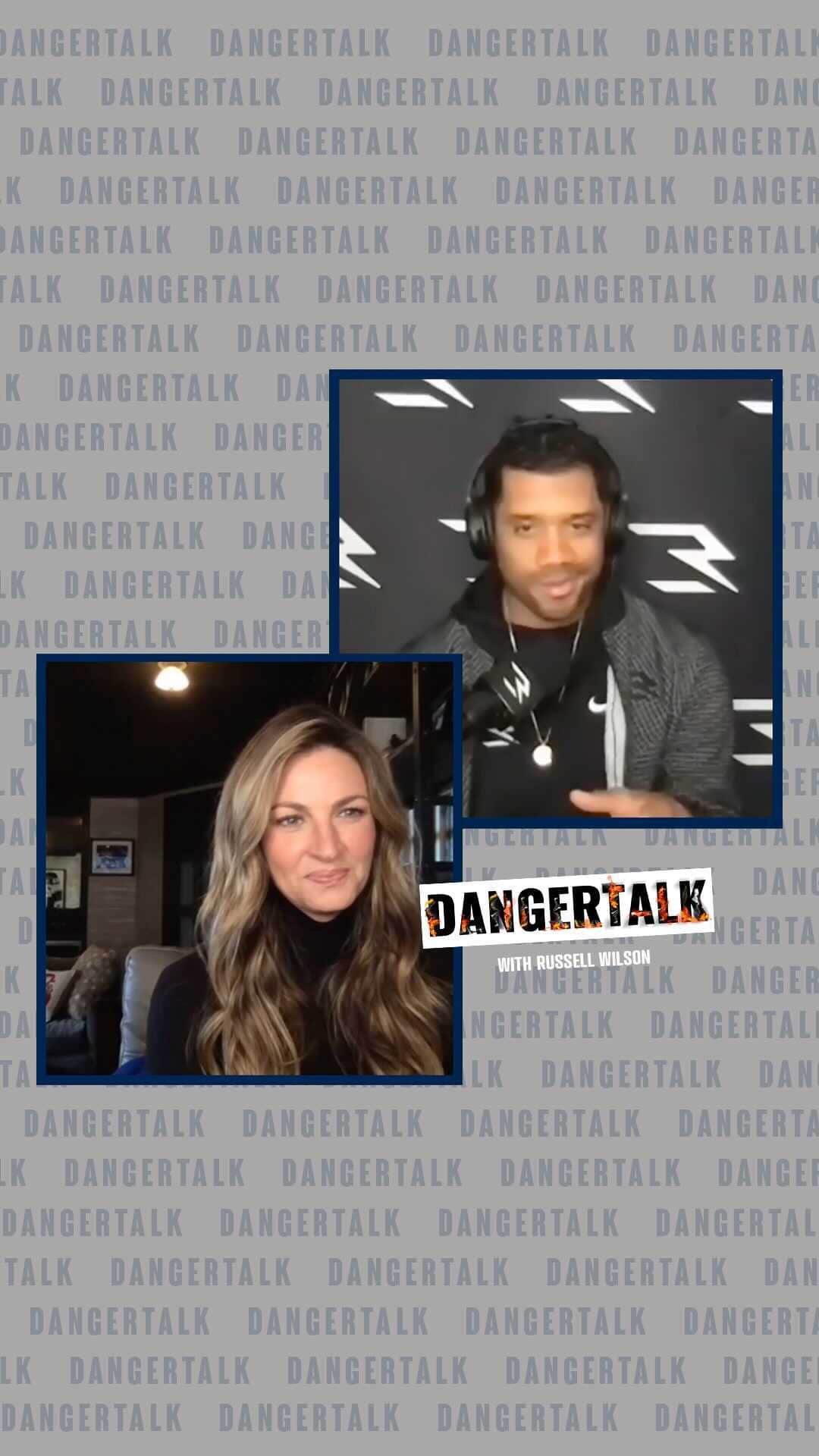 ラッセル・ウィルソンのインスタグラム：「#DangerTalk Episode 13 is out now. Hit the link in my bio for the full interview.」