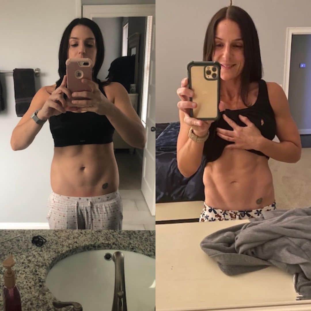 Alexia Clarkさんのインスタグラム写真 - (Alexia ClarkInstagram)「Jillian has gone from 22% body fat to 15% using my program!  She said “Your work outs nourish the body ...stimulate muscle groups instead of annihilate them!!! I also find your nutrition program to be the most helpful for me to achieve that look. I have two children who are 15 and 13, boys. I never thought I would ever achieve abs like this! Not at 42”   I will be sharing more about Jillian’s journey on my Instagram story later today! Don’t miss it!   Sign up for my program and get daily sessions with me at www.alexia-clark.com  Home and Gym options available!   #alexiaclark #queenofworkouts #queenteam #queen2020 #fitness #fitgirl #motivation #fitspo #fitforHisreason #transformation #wowwednesday #fitmom #fitgirl #fitfam #motivation」12月17日 6時35分 - alexia_clark
