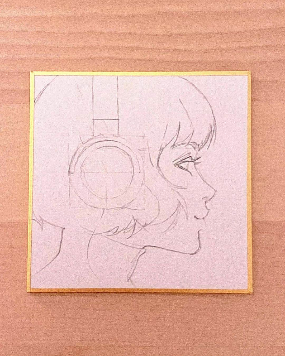 イリヤ・クブシノブ さんのインスタグラム写真 - (イリヤ・クブシノブ Instagram)「Tiny 7.5x7.5cm ballpoint pen and markers shikishi sketch✨」12月16日 22時12分 - kuvshinov_ilya