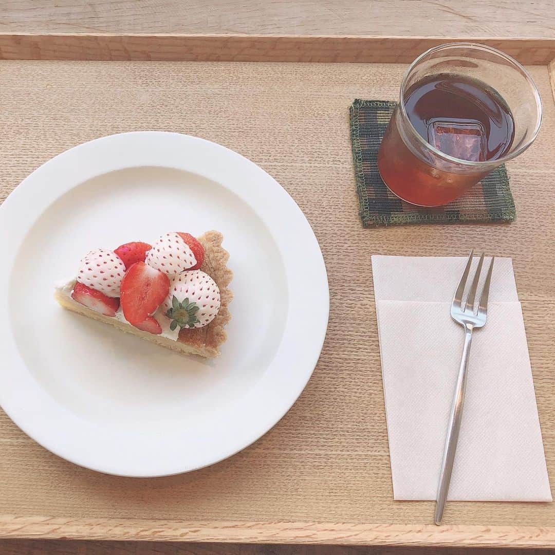 齋れいなのインスタグラム：「いちごの季節🍓  #大阪カフェ #ソビノワ  再来年の成人式は帰れたらいいな💭  そして、明後日12/18 (19:00〜22:00) SHOWROOMAWARD2020👑 Zoomでのリモート表彰式に参加させて頂きます！ よろしくお願いします☻  #大阪カフェ巡り#肥後橋カフェ#肥後橋カフェ巡り #いちごタルト#タルト#いちごの季節#いちごスイーツ#ルイボースティー」