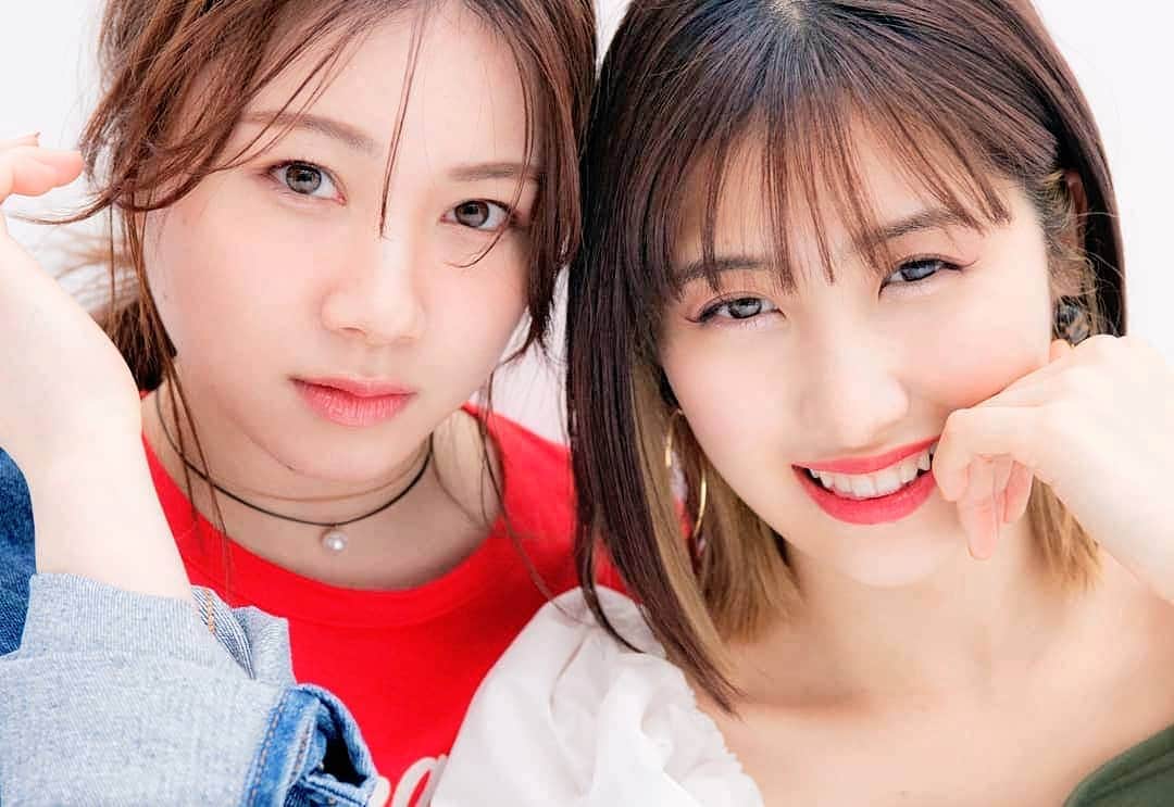 モーニング娘。'20のインスタグラム：「- . だーまー！！！ . . #石田亜佑美 #佐藤優樹 . .」