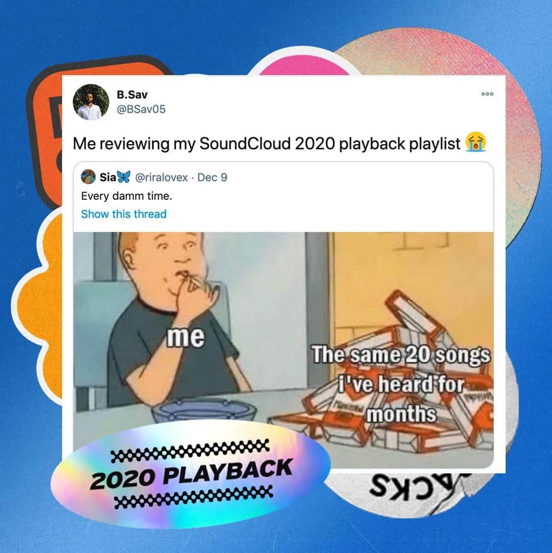 サウンドクラウドのインスタグラム：「Every 👏 Single 👏 Time 👏⁠ ⁠ What are y'all running back this year? Comment below. ⬇️⁠ ⁠ 👉 Hit the link in bio to keep your 2020 Playback on repeat⁠ ⁠ #Playback2020」
