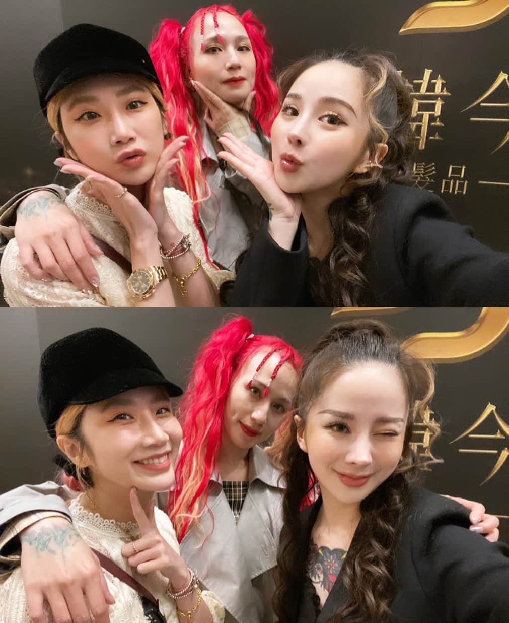 Abby Chenのインスタグラム：「與好友一起工作是個什麼樣的體驗💃🤍 @miyake.mpalace  @vanessasasa」