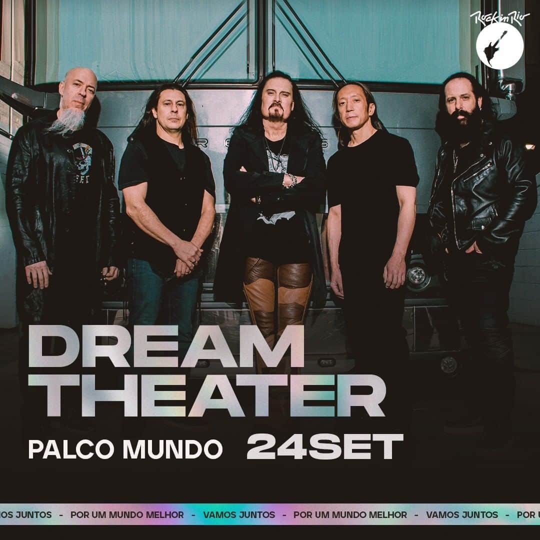 ドリーム・シアターのインスタグラム：「We are very excited to announce that Dream Theater will be part of @rockinrio in 2021! We can’t wait to get back to playing live in front of our incredible fans, and we hope this will be the first of many live performance announcements coming soon. See you in September, Brazil! 🇧🇷 #RockinRio2021 #DiadoMetal」