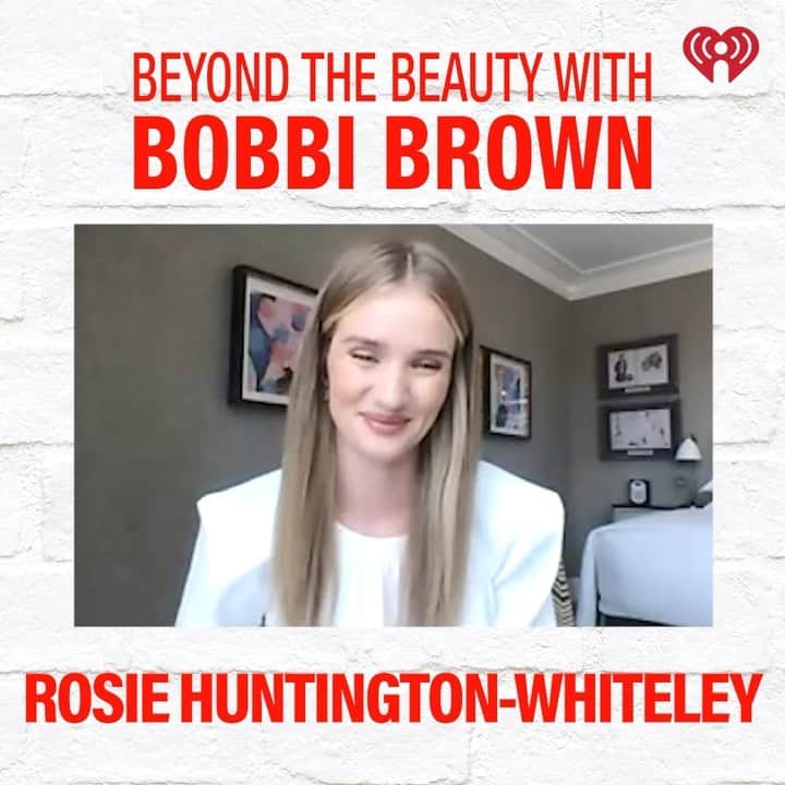 ボビー・ブラウンのインスタグラム：「Yay. New episode of #BeyondTheBeauty out now on @iheartradio with the beautiful @rosiehw. I had so much fun learning her awesome story. By the time she was 17, @rosiehw went from a farm in rural England to the catwalk alongside @naomi. She’s well-known as a Victoria’s Secret model and is now an entrepreneur with numerous ventures, including her own beauty-based digital platform, @roseinc. Head to @iheartpodcast , @spotifypodcasts, @applepodcasts or wherever you listen to your podcasts to check it out.」