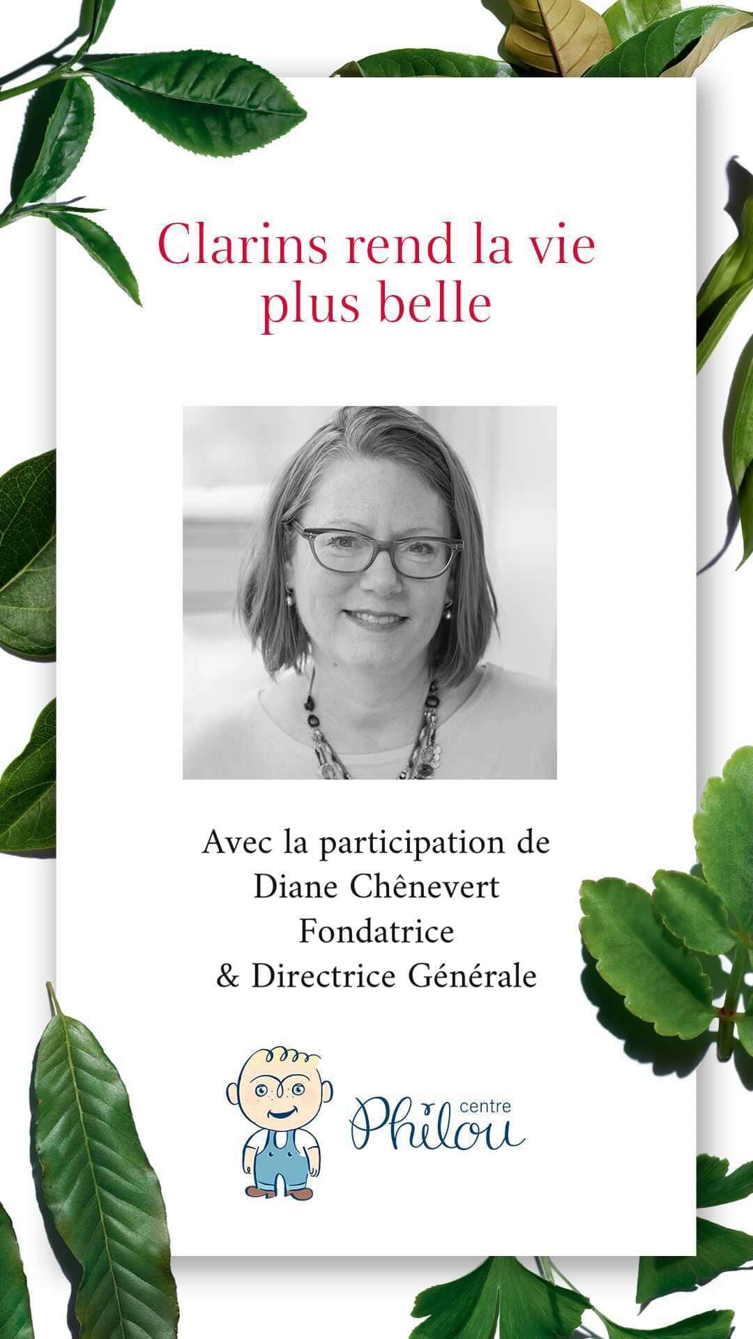Clarins Canadaのインスタグラム：「@anne_lovely_e s’entretient avec Diane Chênevert, Fondatrice & Directrice Générale du @centrephilou .  Pour faire un don au Centre Philou, c’est par ici : https://bit.ly/3ntgWyi」