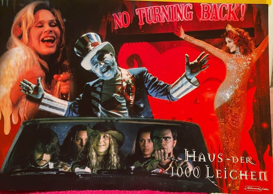 ロブ・ゾンビさんのインスタグラム写真 - (ロブ・ゾンビInstagram)「Check it out! Super rare House of 1000 Corpses German lobby cards 🇩🇪. I love lobby cards too bad they are a thing of the past. #houseof1000corpses #robzombie #sherimoonzombie #billmoseley #rainnwilson #sidhaig #jenjostyn #karenblack #chrishardwick #robertmukes #erindaniels」12月17日 1時45分 - robzombieofficial