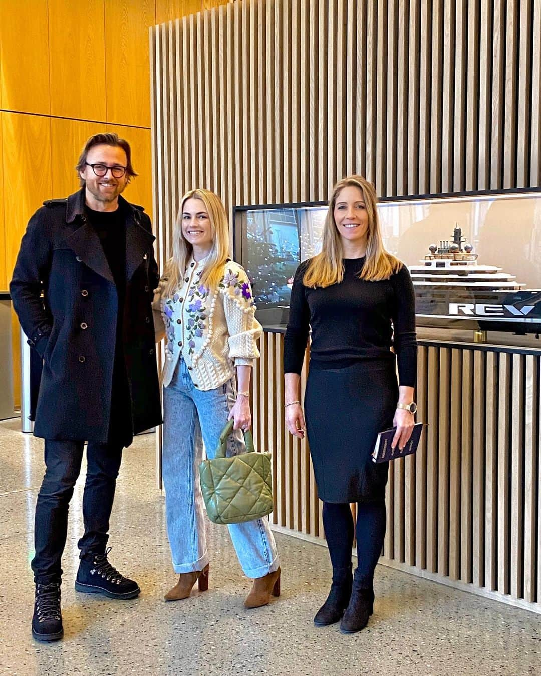 ヨアヒム・ローニングさんのインスタグラム写真 - (ヨアヒム・ローニングInstagram)「Thank you Nina Jensen and Kjell Inge Røkke for a fascinating lunch today talking about REV Ocean and the amazing environmental and scientific work you’re doing. We’re blown away by this unique 600 feet expedition yacht and the important ocean studies she will be able to do when launched. Can’t wait to be a part of this mission! @rev_ocean 🌊 #onehealthyocean #oceanconservation   (More info from Wikipedia: The REV Ocean is the world's largest and most advanced research vessel. Equipment on board will enable scientists and researchers to take measurements from the atmosphere as well as 6,000 meters below the surface of the sea. With a crew of 30 and the ability to accommodate up to 60 researchers, she will carry submarines, drones and also house an auditorium and seven laboratories. The ship will be able to collect and incinerate up to five tonnes of plastic every day without releasing any harmful emissions.)」12月17日 2時03分 - joachimronning