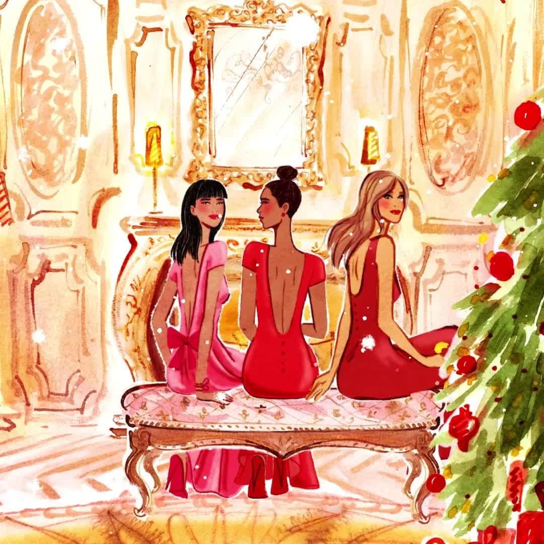 のインスタグラム：「#GiftWonderland is brought to life in our limited-edition gift boxes illustrated by @izakzenou_illustrationist! Discover our #holiday #gifting options for everyone on your list by visiting our "Gift Wonderland" #InstagramGuide! 🎁 #EsteeWishlist」