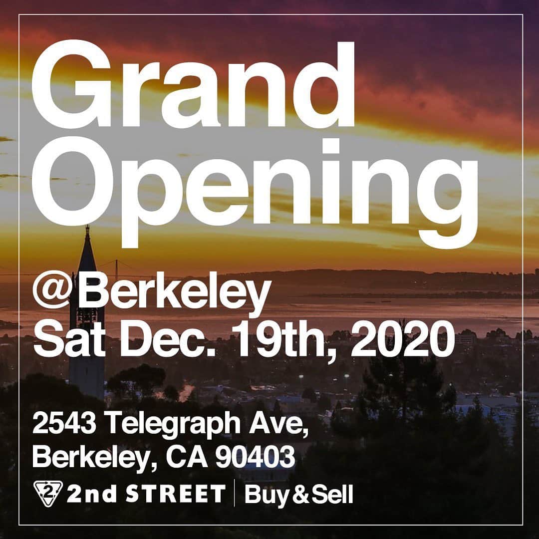 2nd STREET USAさんのインスタグラム写真 - (2nd STREET USAInstagram)「Berkeley + APE = Awesome   We are celebrating our Berkeley store opening  with an APE launch on December 19th.  Date : Saturday Dec.19th Hours: 11am to 7pm, Daily  Address: 2543 Telegraph Ave,  Berkeley, CA 90403  ————————————————————————  ㅤㅤㅤ #2ndstreet #secondhandfashion #sellyourclothes #thriftedstyle  #2ndstreetusa #vintagestyle  #thriftedfashion #ape#apeshirt  #thefutureisthrift #chelsea  #buyandsell #holidaycollection  #holidayspecial #grandopeningsoon  #berkeley #thriftedfashion #californiathrift  #losangeles #berkeley #sustainablefashion #sustainability  #secondhandfirst #grandopening」12月17日 3時32分 - 2ndstreetusa