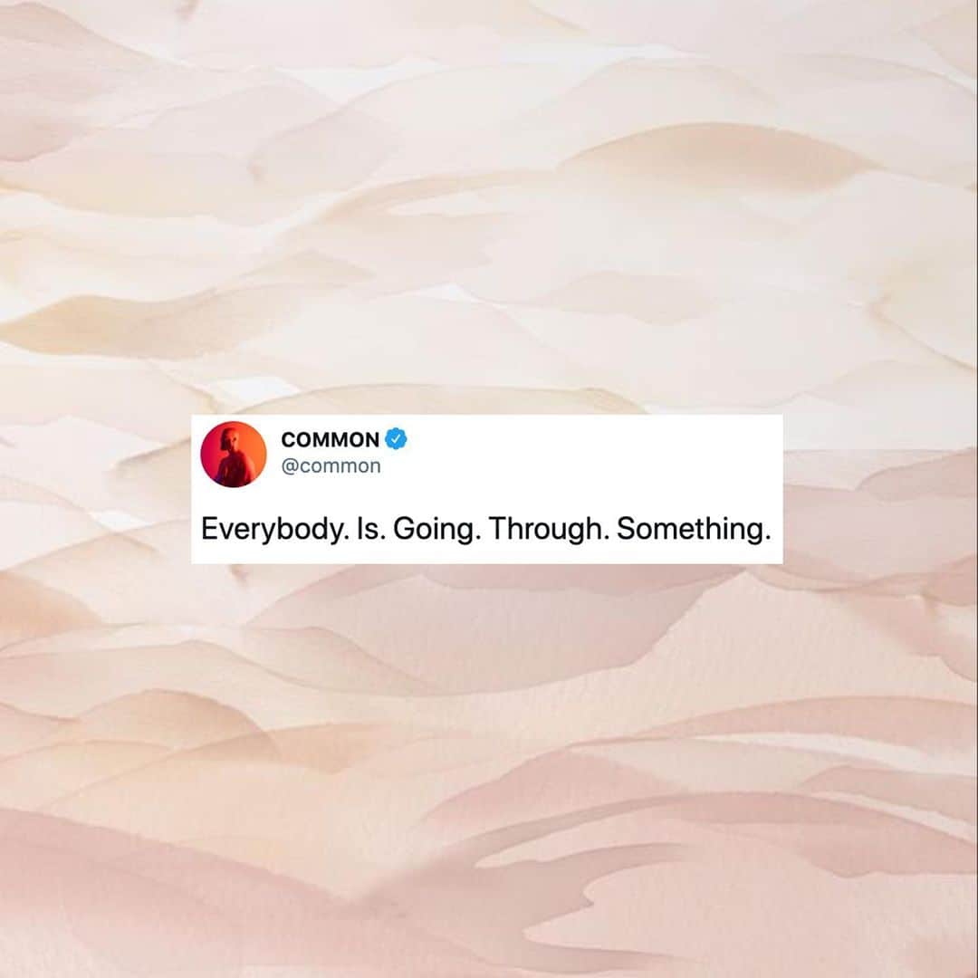 コモンのインスタグラム：「We’re all going through something. Be Patient with one another, choose Compassion and Lead with Love. We’re in this together. Love.」