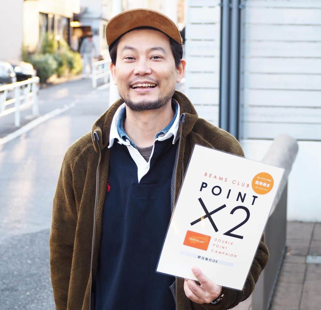 B JIRUSHI YOSHIDAのインスタグラム：「【NEWS】 “DOUBLE POINT CAMPAIGN” ・ BEAMS各店では、BEAMS CLUB会員の皆様へ感謝の気持ちを込めたダブルポイントキャンペーンを開催します。期間中は、通常の2倍のポイントを差し上げます。 ・ 年間の購入金額に応じたお客さまのステージで、ポイントの還元率や特典が異なります。詳しくはBEAMS公式サイト内のマイページで、ご自身のステージをお確かめください。 ・ 開催期間 2020年12月10日（木）〜12月20日（日）  #beams #ビームス」