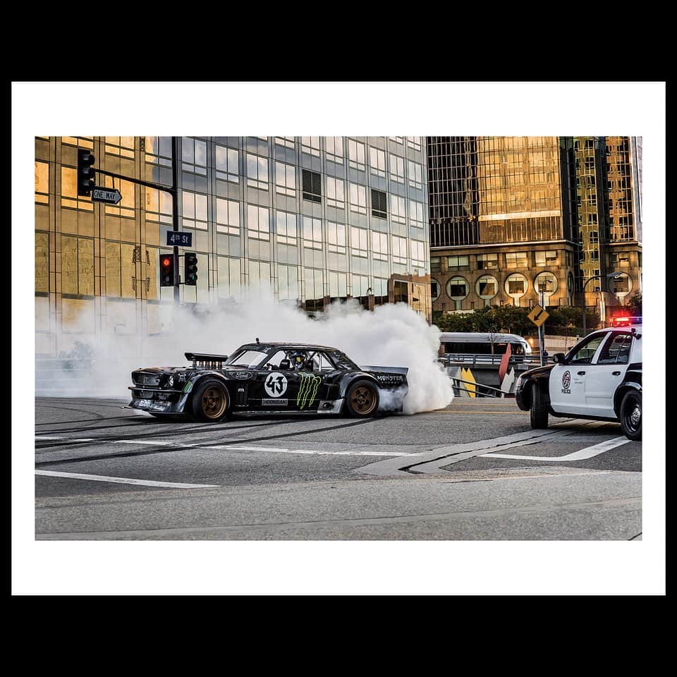 のインスタグラム：「@BlabacPhoto just made a run of high-quality prints of his “Gymkhana Greatest Hits” available for purchase. Click the link in Mike's bio to get yours.」