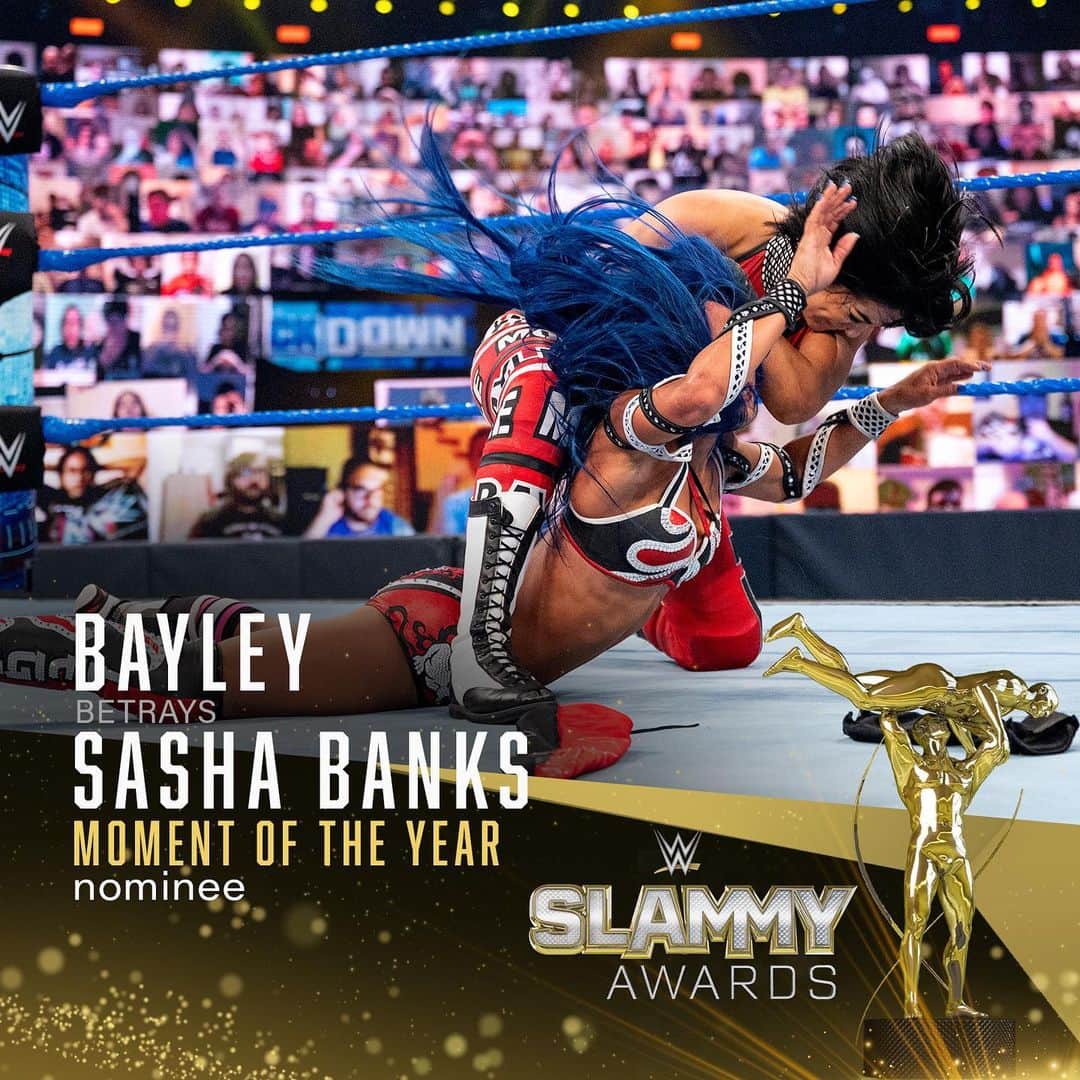 WWEさんのインスタグラム写真 - (WWEInstagram)「✨ MOMENT OF THE YEAR ✨ Swipe ➡️ to see the nominees, and find out which moment wins the #SLAMMY on Dec. 23!」12月17日 8時02分 - wwe