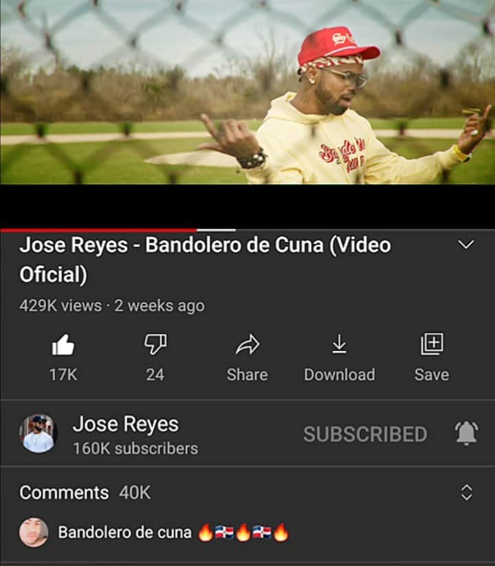 ホセ・レイエスのインスタグラム：「Espere mi tiempo🙏 #BandolerodeCuna」
