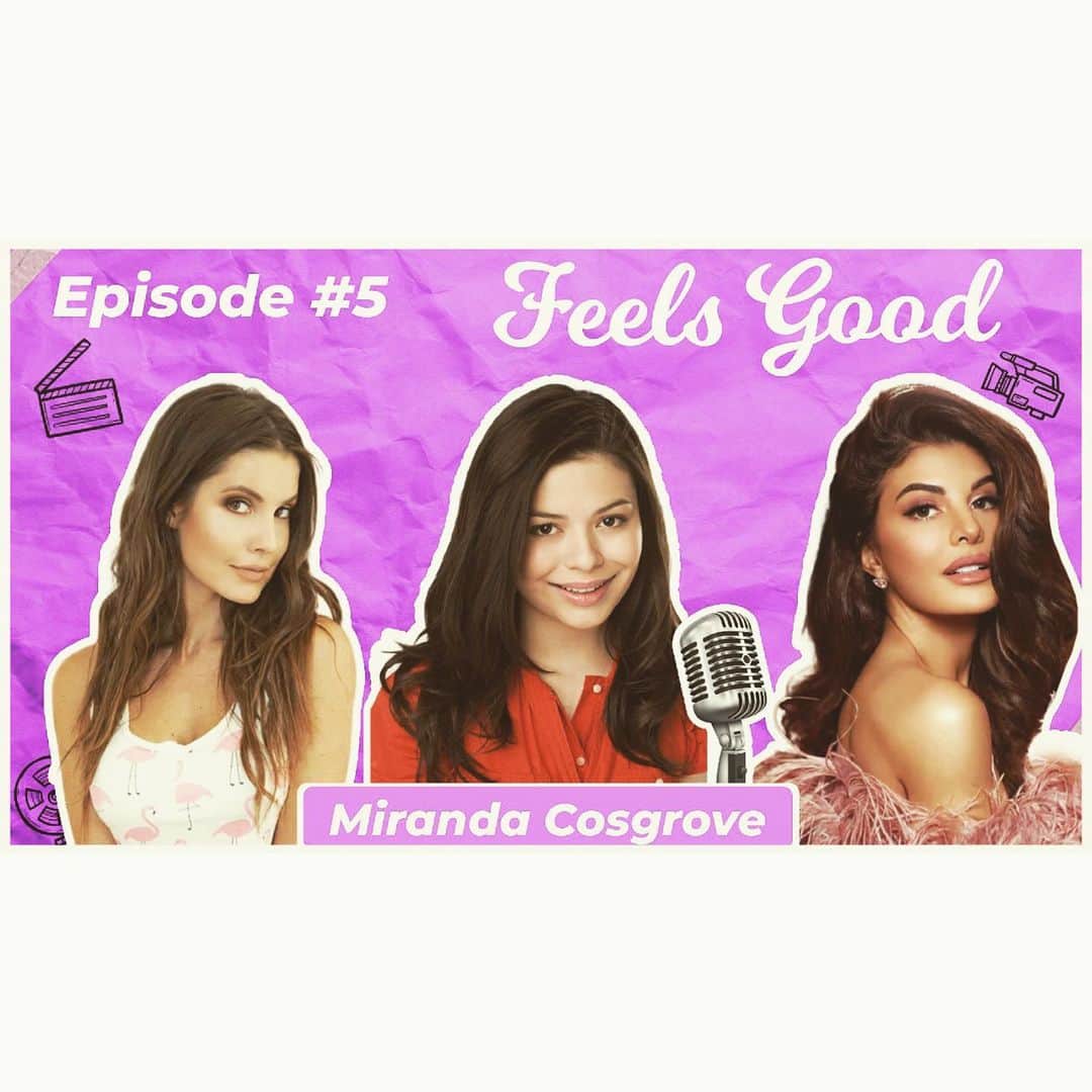 Jacqueline Fernandezさんのインスタグラム写真 - (Jacqueline FernandezInstagram)「Such a lovely special guest!! @mirandacosgrove on the @feelsgoodpod with my @amandacerny check it out! Link in bio! 🌈🌈」12月17日 8時26分 - jacquelienefernandez