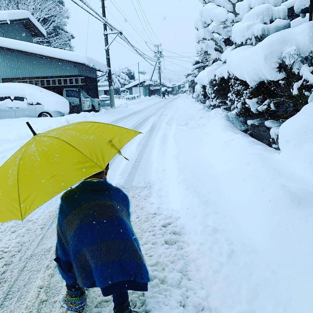 都竹悦子さんのインスタグラム写真 - (都竹悦子Instagram)「こんなに一気に降るなんて！ 降るなら、雪ももっと上手に降ればいいんやさ！  近所のおばさま談。  #ちょっと昨日　#雪かきしたら　#腕と背中バッキバキに筋肉痛　#主人は　#昨夜2時間　#今朝1時間　#雪かきしてくれました　#感謝しかない  #まだ降る様子　#2020年12月17日　#飛騨の冬」12月17日 8時57分 - etsukotsuzuku