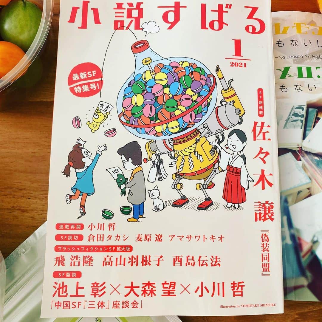 松井玲奈さんのインスタグラム写真 - (松井玲奈Instagram)「愛知県豊橋市からお野菜と果物がどっさり届きました。大好きなものばかりで、どれも食べるのが楽しみ。 そして、今日は小説すばるの発売日です。連載をしてる『累々』の最終回が掲載されています。 ちょうど届き始めたファンクラブ会報では書くことについてや、『累々』のお話も少しだけ。 中には集英社の頼もしい編集部チームからのメッセージもありました。いただいた一言一言がありがたい。 会報でファンの方の近況を知ることもあるのですが、昔握手会で結婚報告をしてくれた子がお母さんになっていたことを知り、朝から心が穏やかな気持ちになりました。  最後の写真は梨の大きさに驚いた写真ですが、あまりの雑な写真なのでご容赦ください。」12月17日 8時52分 - renamatui27