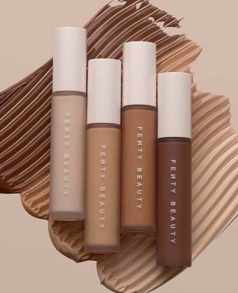 のインスタグラム：「From our friends at @fentybeauty: Getting back snatched with FENTY BEAUTY PRO FILT’R CONCEALER — THE CURE ✨ to covering your dark circles, bags, redness or bad holiday decisions in a longwearing, full coverage slay in 50 shades for all! 👏🏼👏🏿👏🏾  You can shop now, pay later with Klarna at Sephora.  FENTY BEAUTY by Rihanna Pro Filt'r Instant Retouch Concealer」