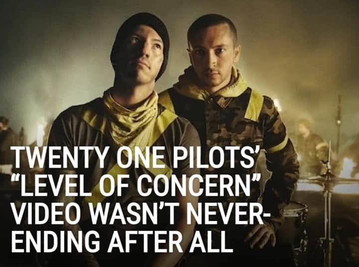 Alternative Pressさんのインスタグラム写真 - (Alternative PressInstagram)「Here’s how many hours @twentyonepilots’ never-ending “Level Of Concern” video actually ran for (spoiler alert: it’s a lot!)⁠ LINK IN BIO⁠ .⁠ .⁠ .⁠ #twentyonepilots #twentyønepiløts #joshdun #tylerjoseph #levelofconcern #altpress #alternativepress」12月17日 10時01分 - altpress